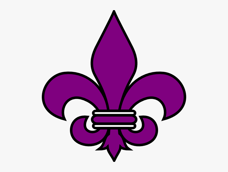 Flor De Lis Red, Transparent Clipart