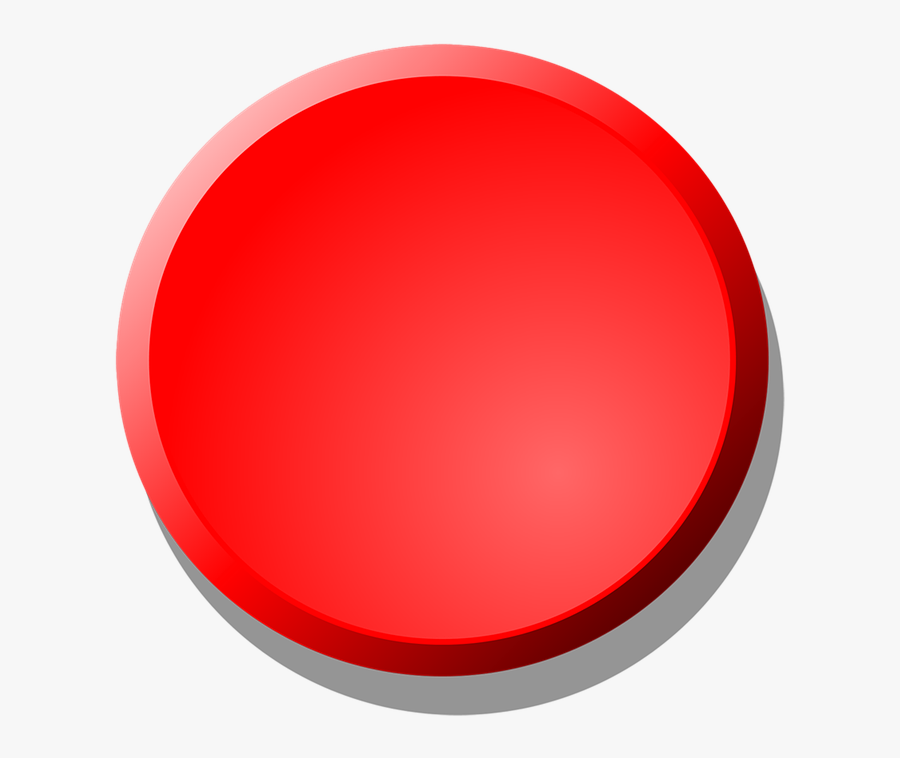 Buttons Images Free Download - Red Button No Background, Transparent Clipart