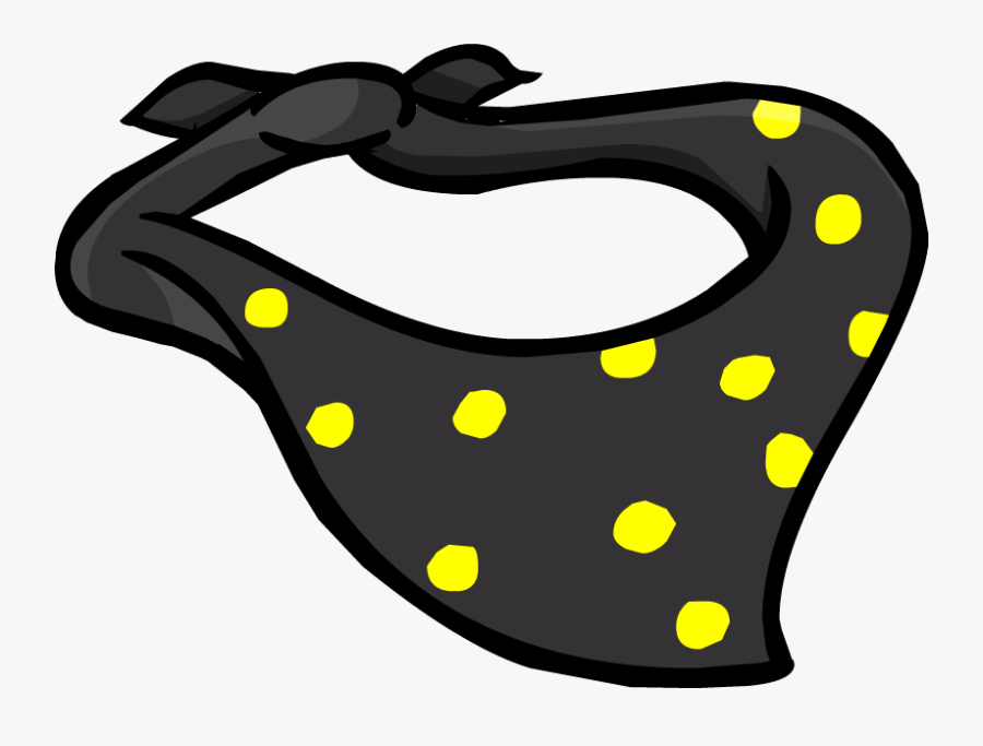 Polka Dot Bandana - Club Penguin Bandana, Transparent Clipart