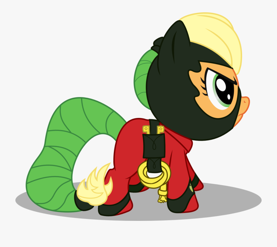 Applejack Artist Seahawk - Mlp Power Ponies Applejack, Transparent Clipart