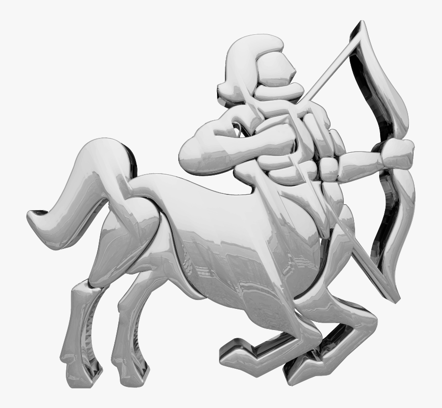 Silver Sagittarius - Sagittarius, Transparent Clipart