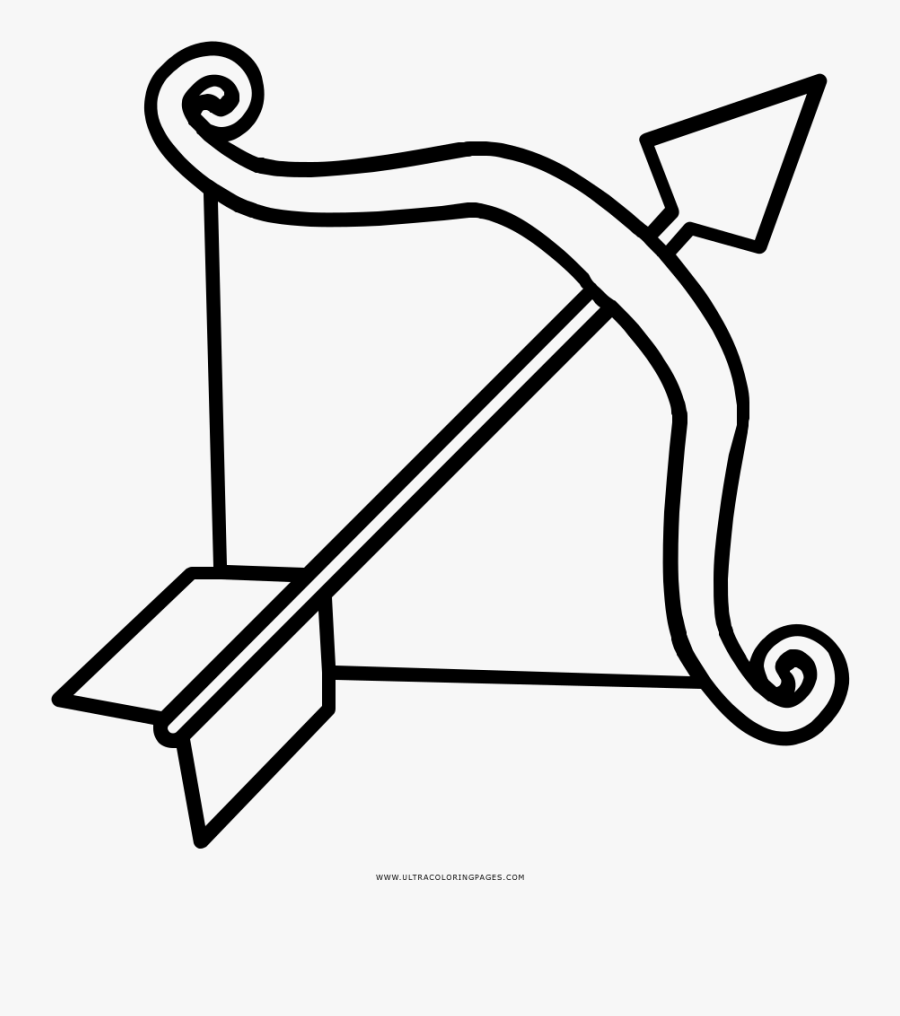 Sagittarius Coloring Page - Line Art, Transparent Clipart