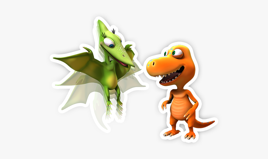 Paint And Match Messages Sticker-7 - Png Dinosaur Train Characters, Transparent Clipart