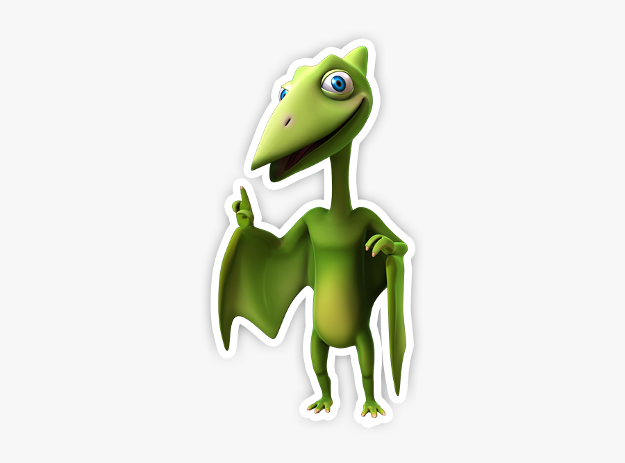 Paint And Match Messages Sticker-11 - Dinosaur Train Mr Pteranodon, Transparent Clipart