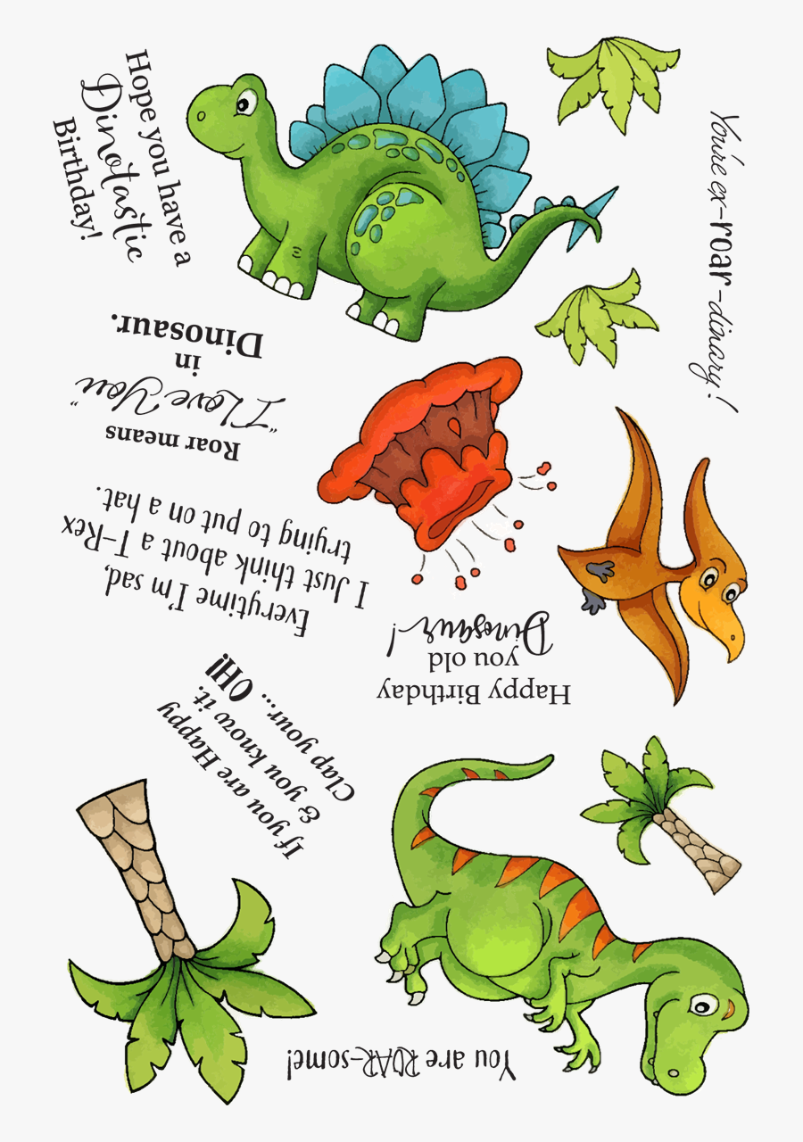 3101 Dinosaur - Cartoon, Transparent Clipart