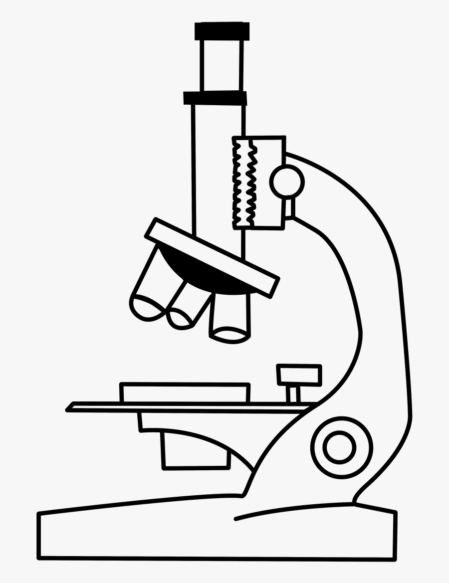 Microscope Lab Chemistry Free Photo - Microscope Black And White, Transparent Clipart