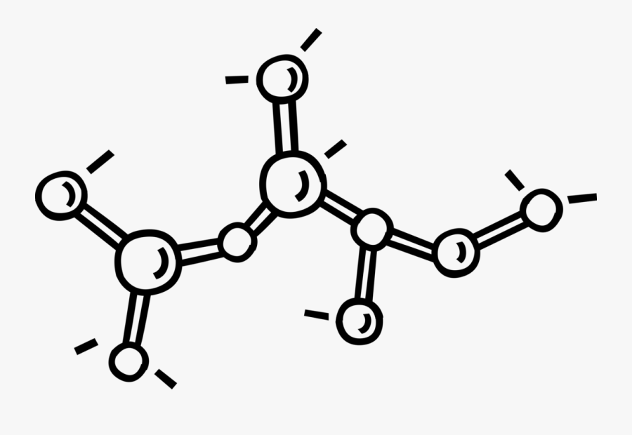 Vector Illustration Of Chemistry Molecule Atoms Held - Chemistry Vector, Transparent Clipart
