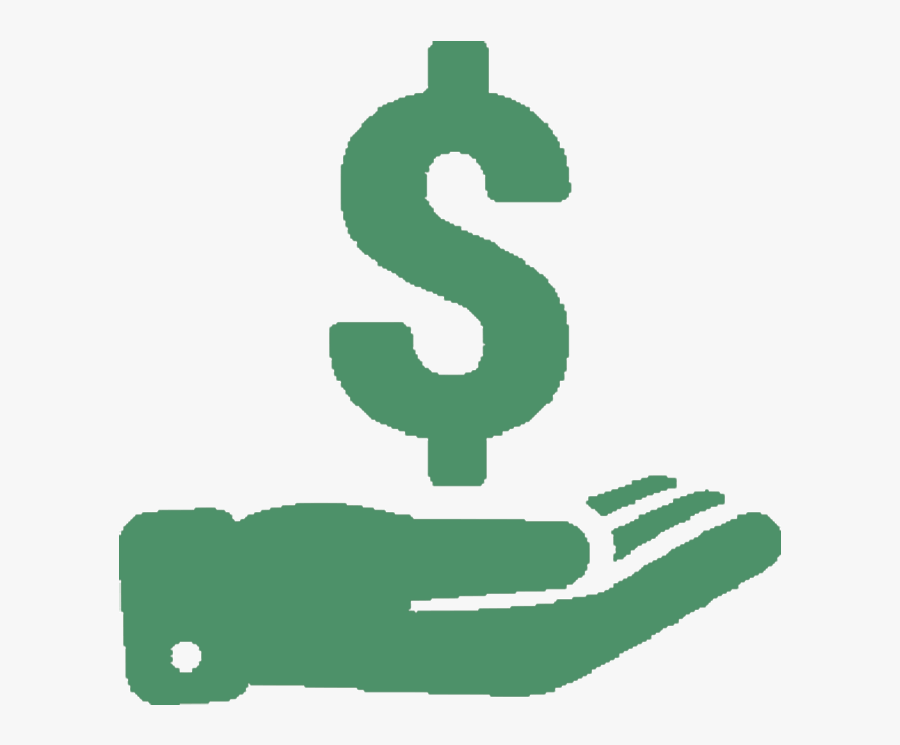 Icon - Black Dollar Sign And Man Icon, Transparent Clipart