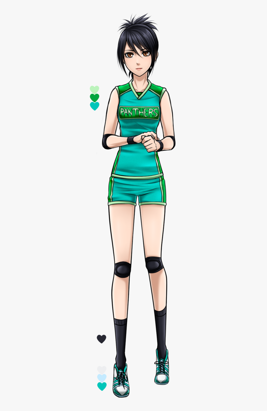 Clip Art Veena Deviant Art Athletic - Female Volleyball Player Drawing, Transparent Clipart
