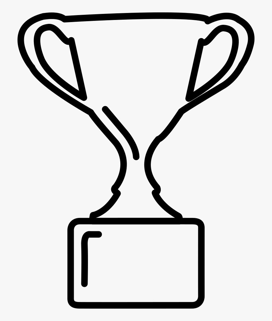 Trophy Icon Outline - Trophy Outline Icon Png, Transparent Clipart
