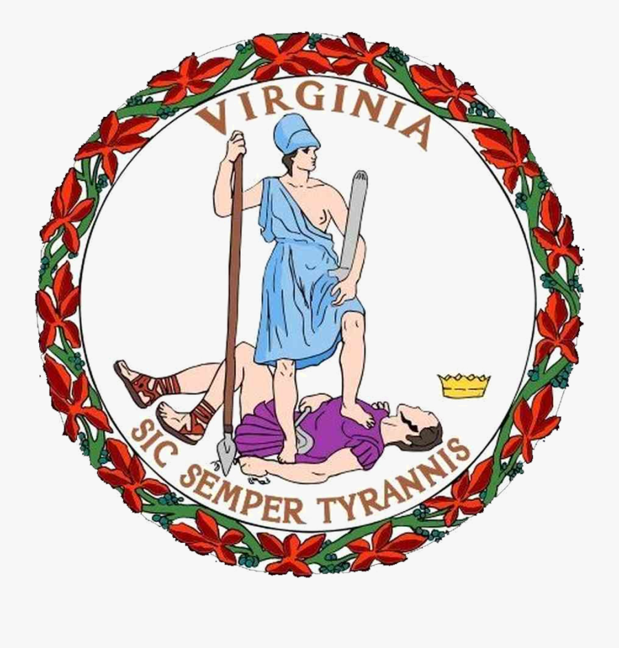 Government Clipart Implied Power - Virginia State Seal, Transparent Clipart