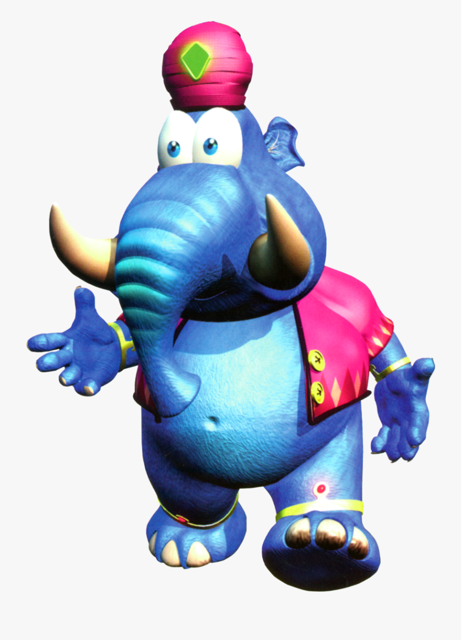 Taj The Elephant Genie Is A Wizard Who Has Various - Diddy Kong Racing Taj, Transparent Clipart