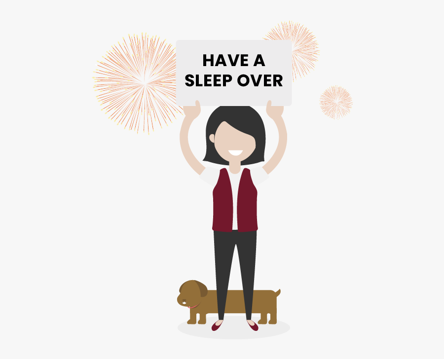 The Winner Is Have A Sleep Over - Cartoon, Transparent Clipart