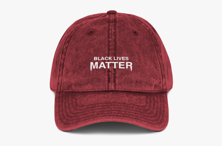 Black Lives Matter Washed Vintage Dad Hat - Baseball Cap, Transparent Clipart