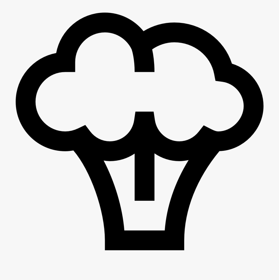 Broccoli Black And White Transparent, Transparent Clipart