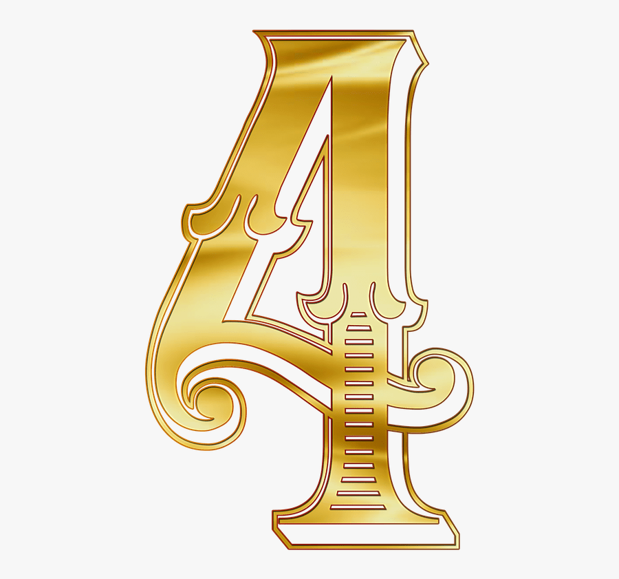 N Mero Dorado Clipart - Numeros Dorados Png, Transparent Clipart