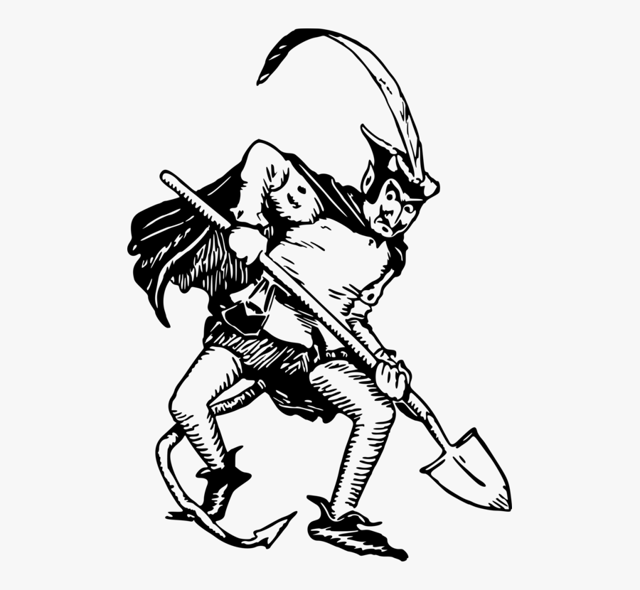 Line Art,art,joint - Gardening Devil, Transparent Clipart