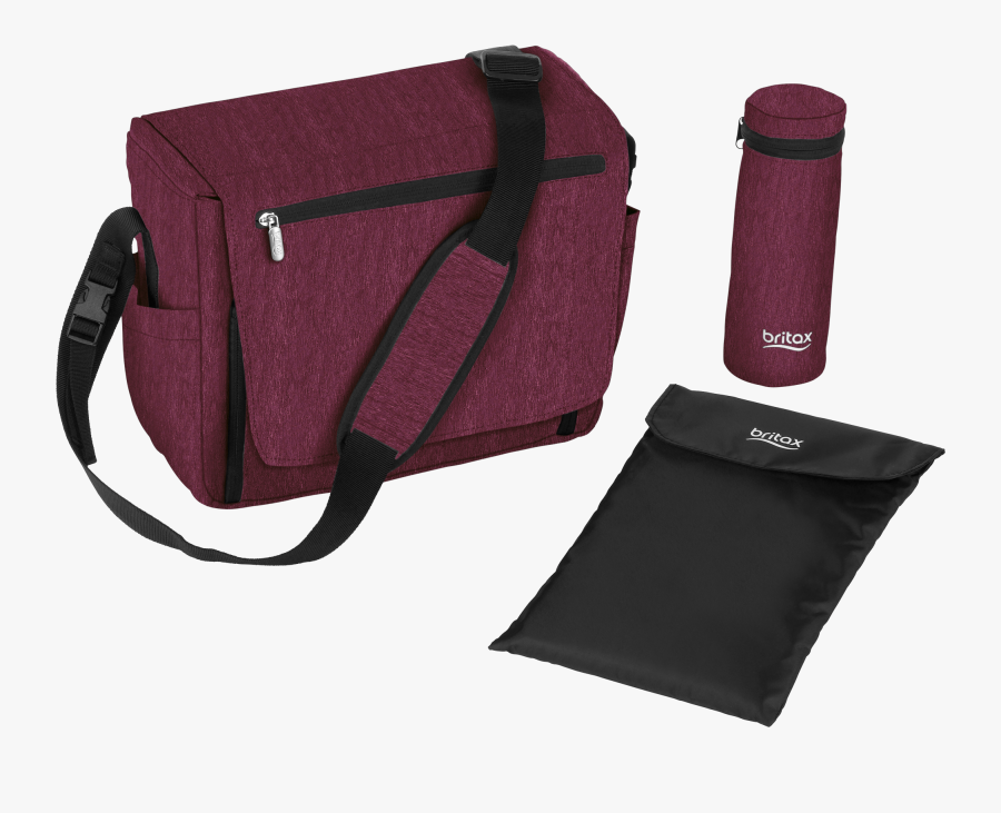 Wine Red Melange/n - Prebalovacia Taška Na Kočík, Transparent Clipart