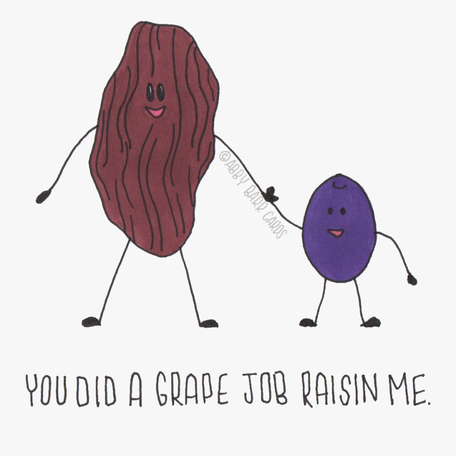 Grape Job Raisin Me, Transparent Clipart