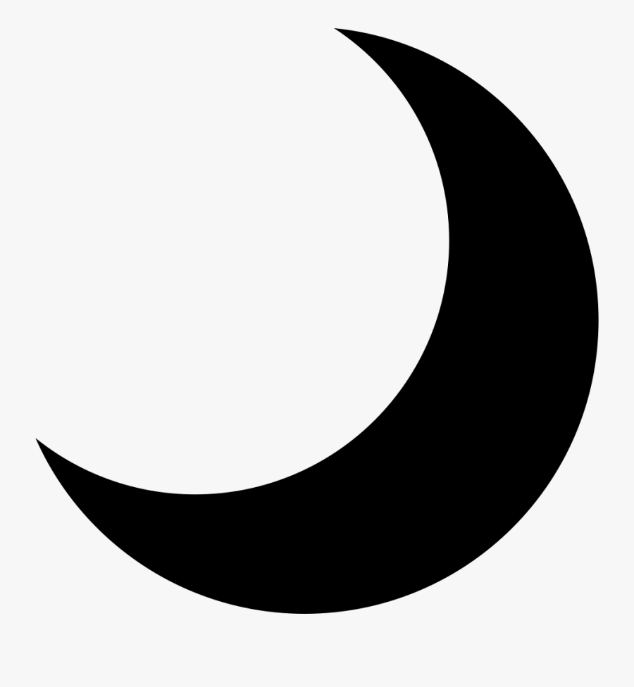 Waning Png Icon Free - Transparent Crescent Moon Silhouette, Transparent Clipart