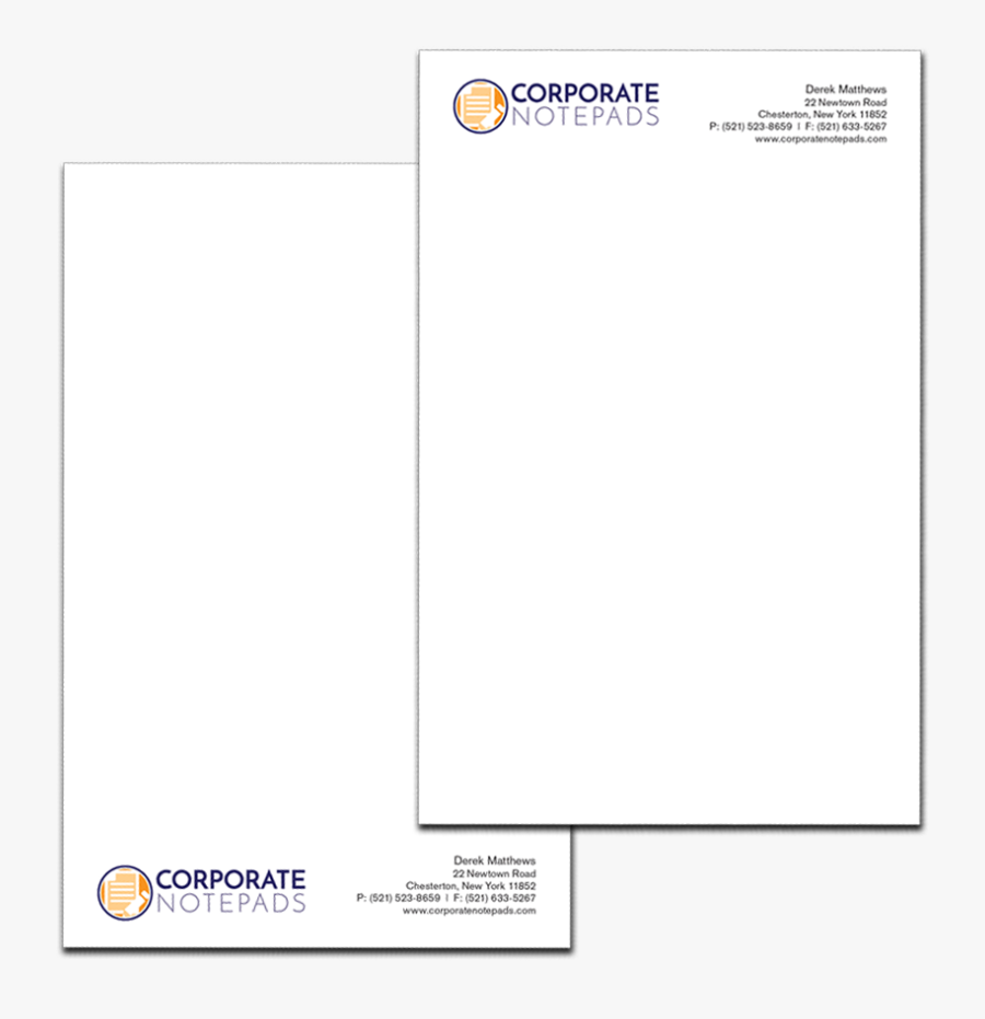 Clip Art Custom Logo For Business - Notepads Design With Logo, Transparent Clipart