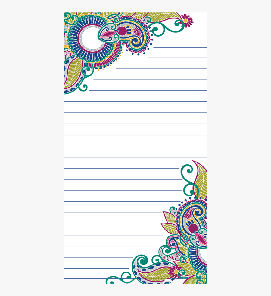 Clip Art Vineyard Paisley - Design Notepad, Transparent Clipart