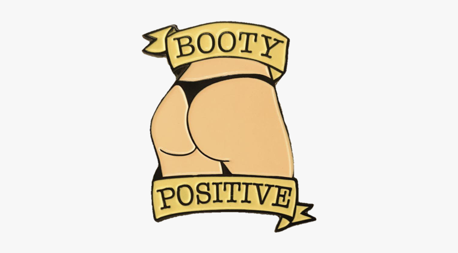 Booty Positive Pin - Love, Transparent Clipart