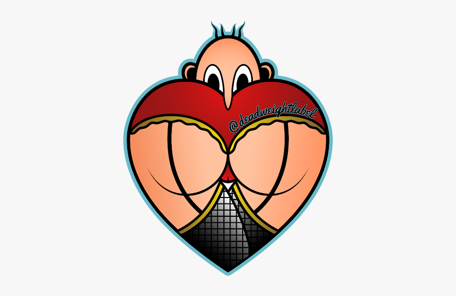 Image Of Kilroy’s Booty - Heart, Transparent Clipart