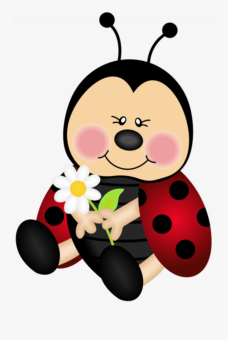 Cartoon Lady Bug Clipart, Transparent Clipart