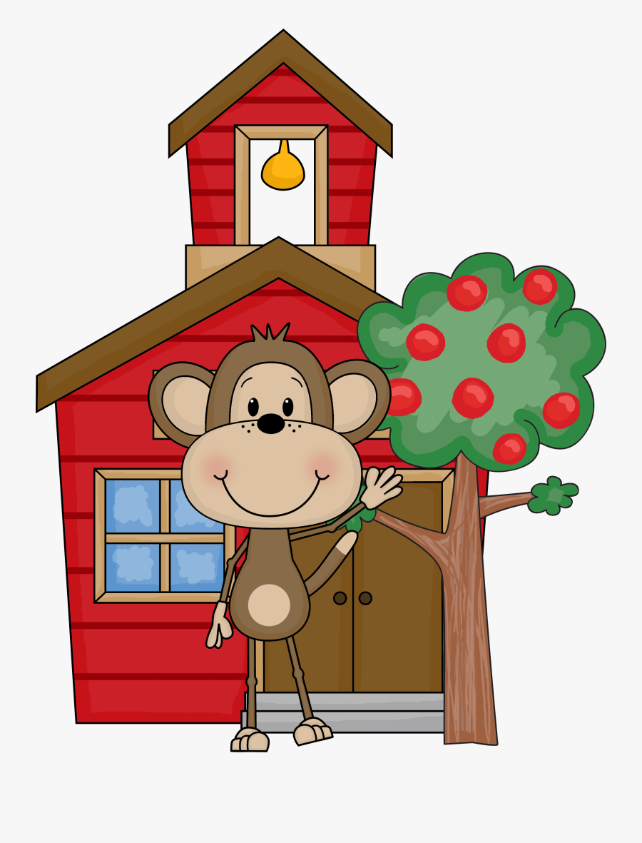 Transparent Background School House Clip Art, Transparent Clipart