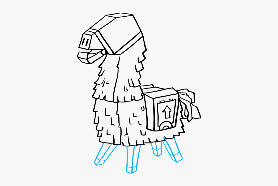 How To Draw Llama From Fortnite - Fortnite Llama How To Draw, Transparent Clipart