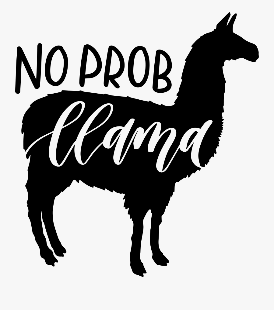 No Prob Llama Transparent, Transparent Clipart