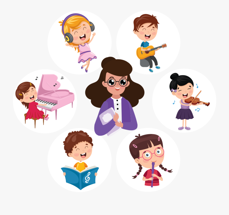 Kids Music Vector, Transparent Clipart