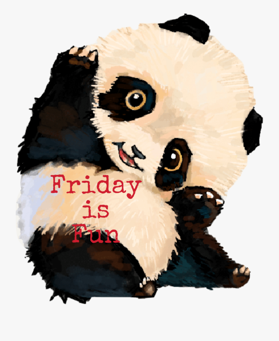 #freetoedit #friday #fridayisfun #fun #panda #waving - Panda Lover, Transparent Clipart