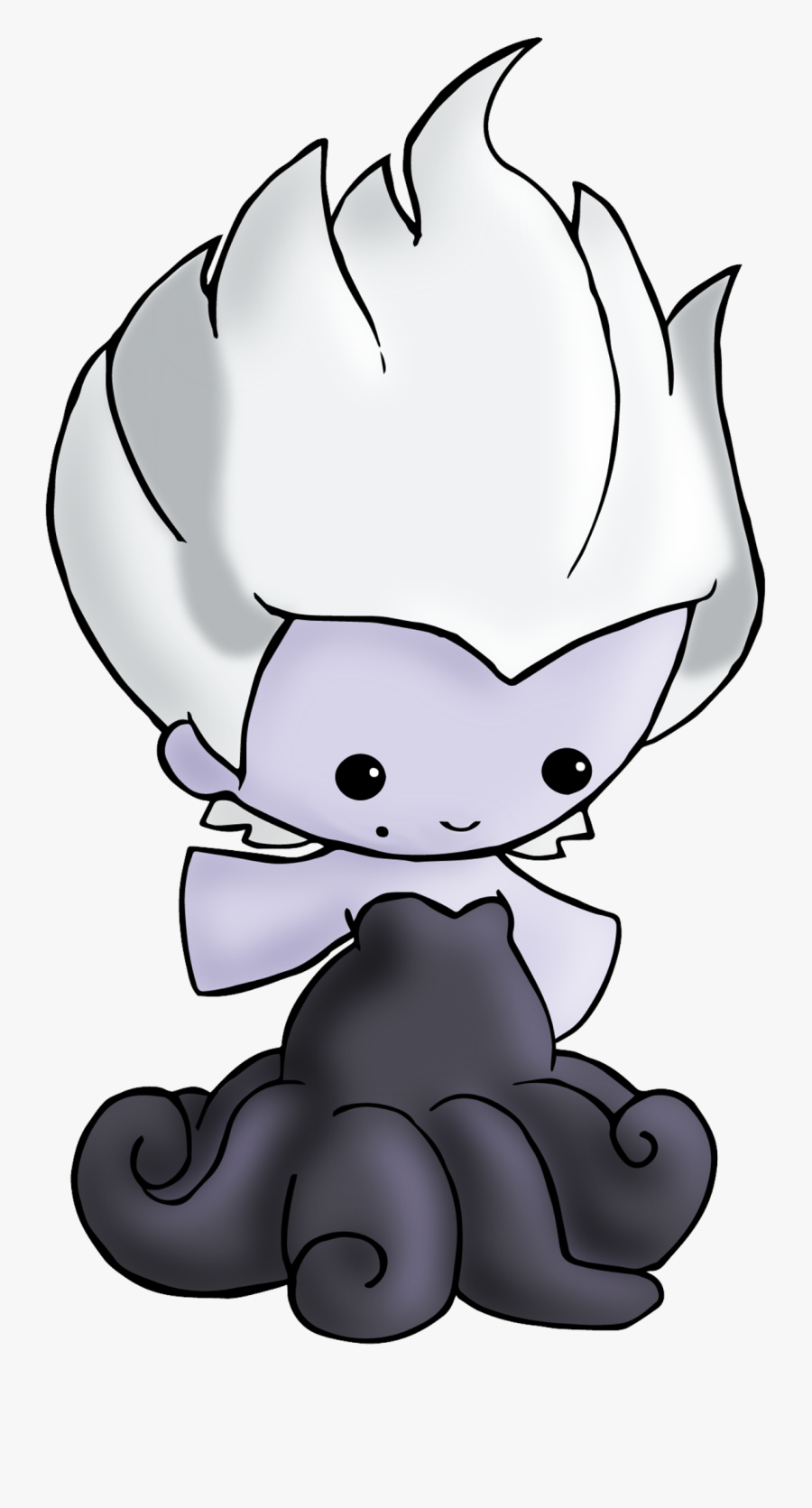 #ursula - Disney Villain Chibi Sketch, Transparent Clipart