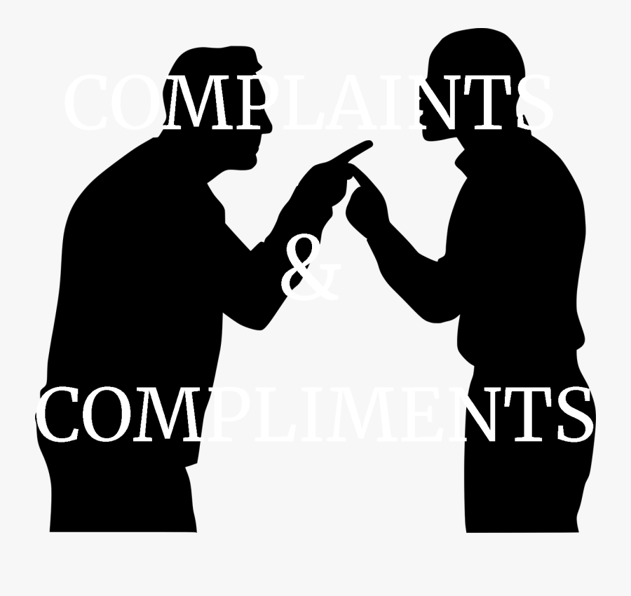 Silhouette Of People Arguing, Transparent Clipart