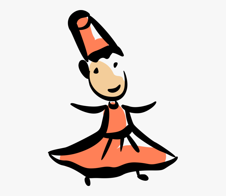 Vector Illustration Of Mawlaw"īyya Sufi Muslim Whirling, Transparent Clipart