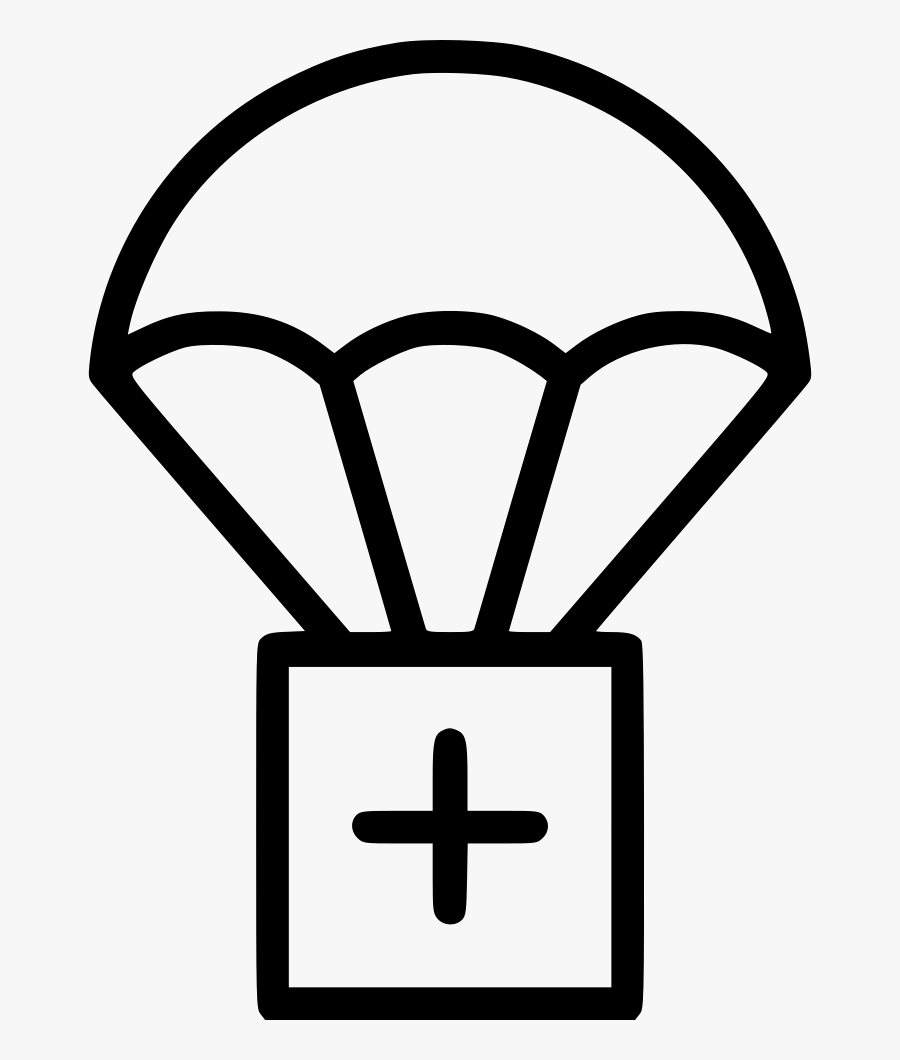 Assistance The Parachute Sending - Add User Ios Icon, Transparent Clipart