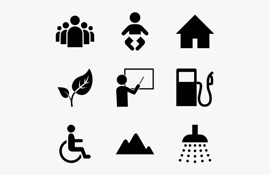 Stencil - Humanitarian Icons, Transparent Clipart