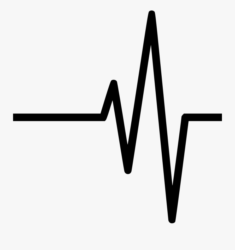 Heart Beat - Simple Heartbeat Outline Png, Transparent Clipart