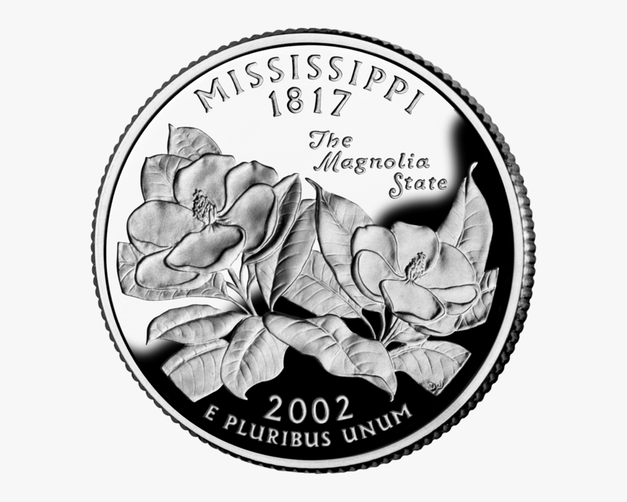 Mississippi's State Quarter, Transparent Clipart