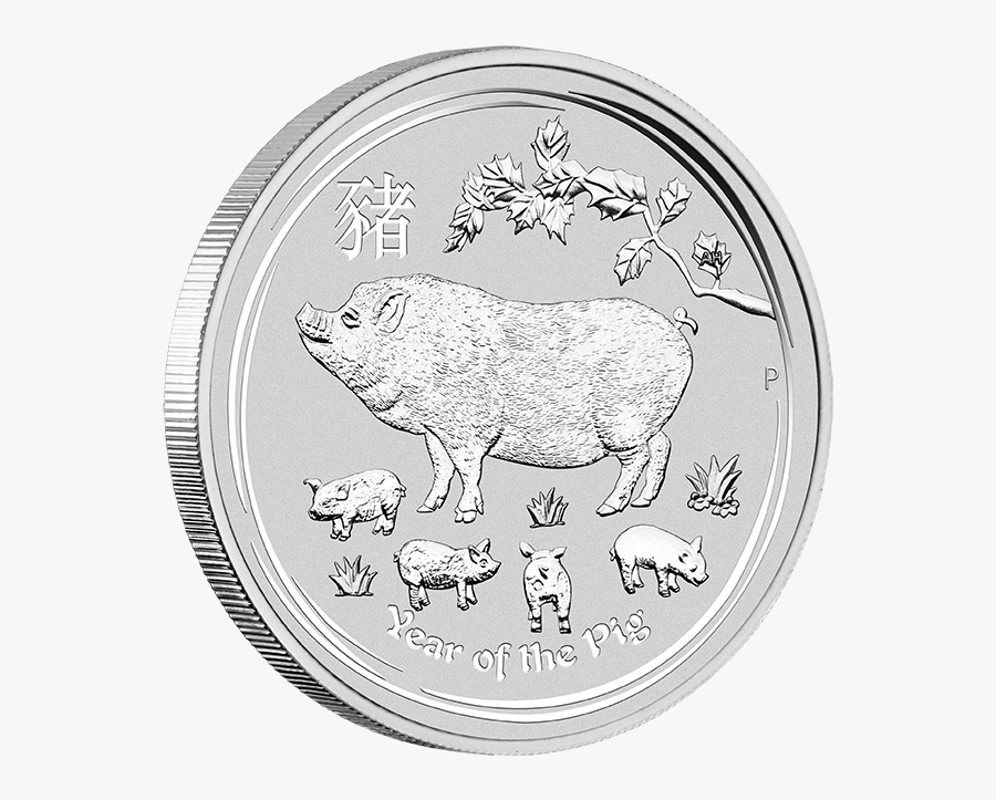 Australia 50 Cents 2019 Year Of The Pig Gilted, Transparent Clipart