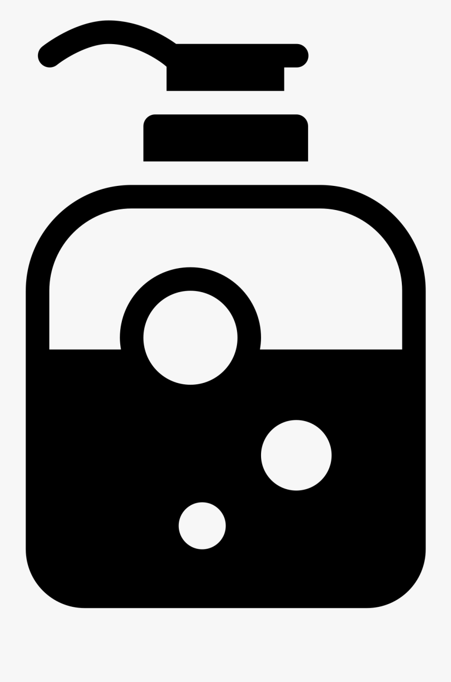 There Is A Square Bottle Half-filled With Some Bubbly, Transparent Clipart