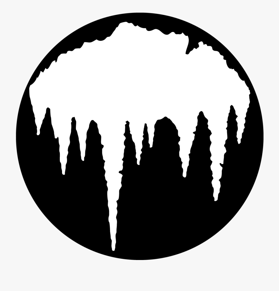 Circle Logo With Stalactites, Transparent Clipart