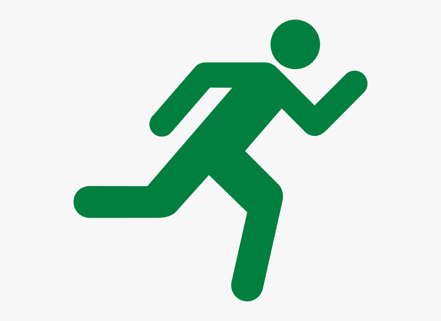Green Runner Clip Clip Art - Transparent Background Man Run Clipart, Transparent Clipart