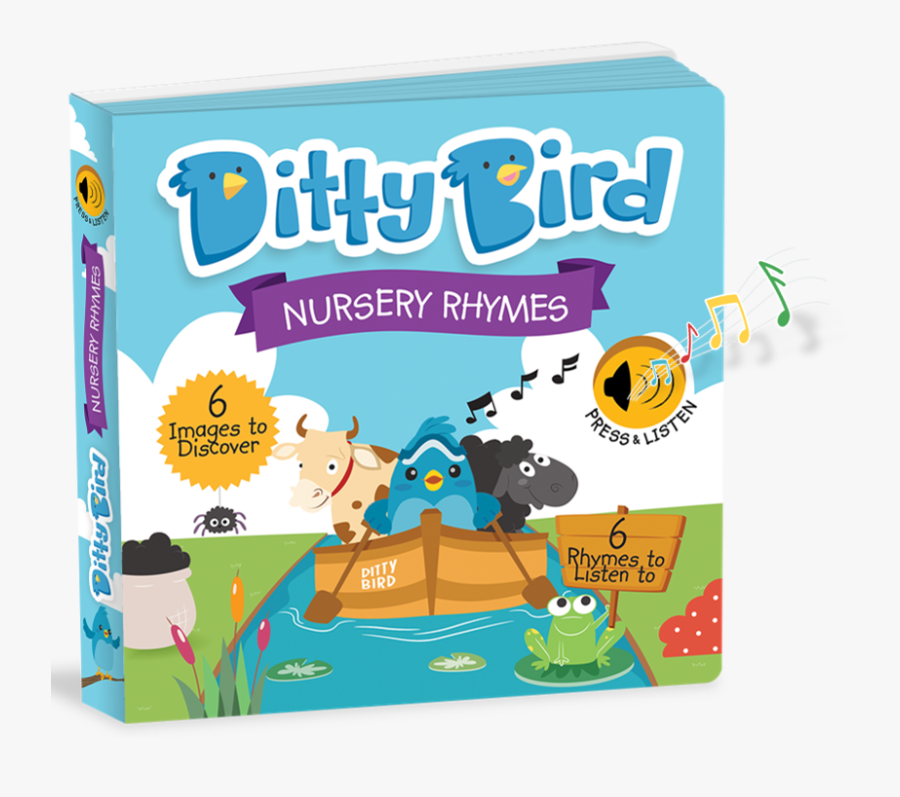 Ditty Bird Nursery Rhyme Book, Transparent Clipart