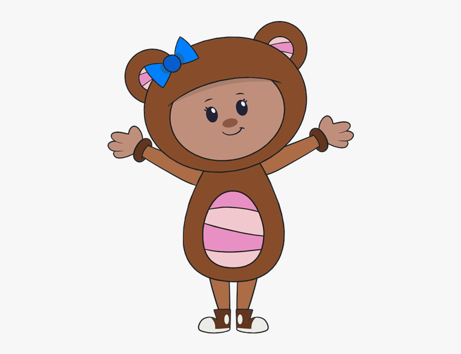 Mother Goose Club Rhymes Messages Sticker-11 - Mother Goose Club Cartoon Teddy, Transparent Clipart