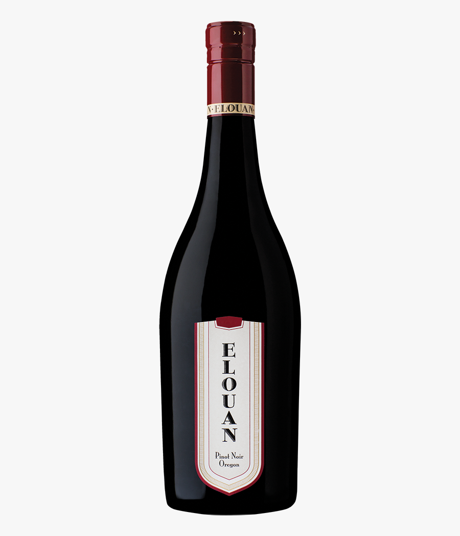 Pinot Noir Bottle Shot Vertical - Elouan Pinot Noir 2016, Transparent Clipart