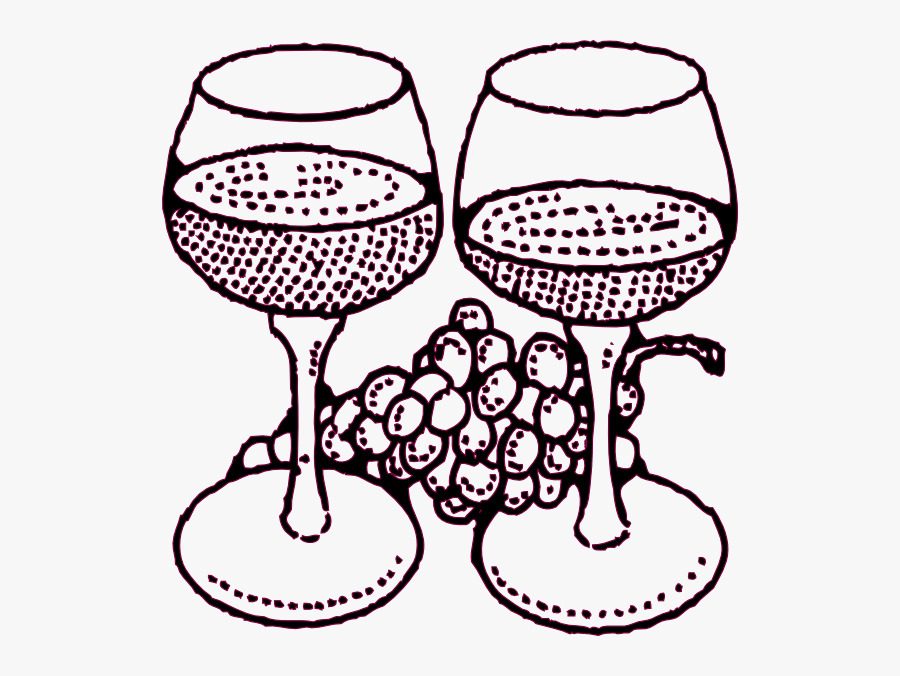 Wine Clipart Black And White, Transparent Clipart