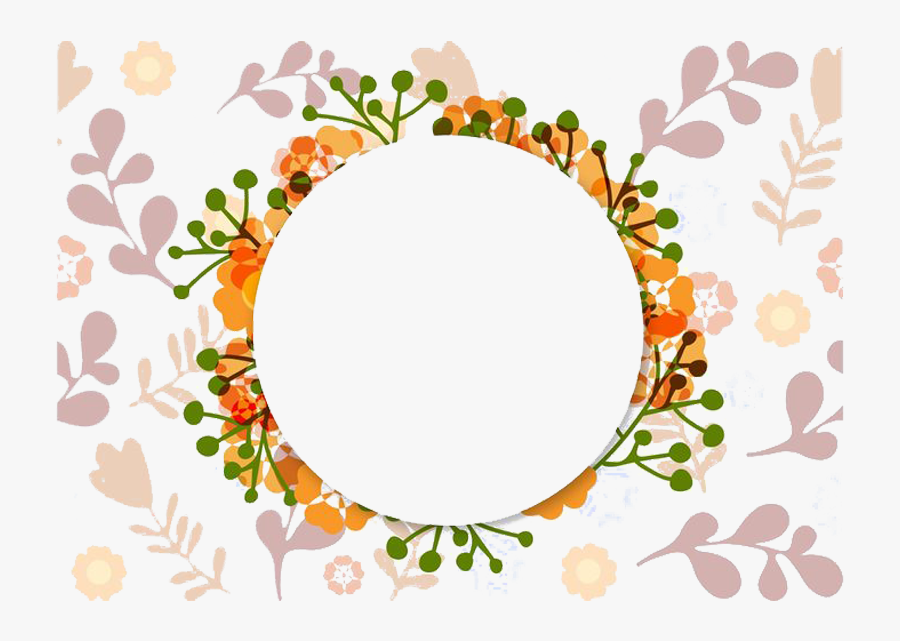 Wedding Invitation Flower Picture Frame Ornament - Frame Floral Ornament Png, Transparent Clipart